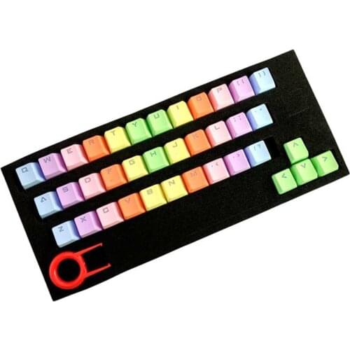 37 Key Colorful Office Backlit Keycap Set PBT Switches Gaming Practical Replacement Computer Accessory Mechanical Keyboard