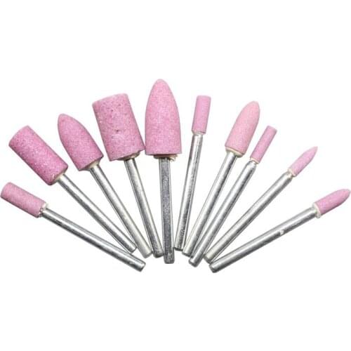 10 PCS Quartz Apparatus for Manicure Electric Pedicure Machine Drill Bits Set Milling Head Replacement Grinding Cutters Nail Art