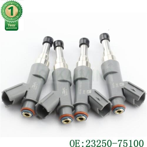 New set 4PCS OEM 23250-75100 2325075100 Fuel Injectors nozzle inejector fit for Toyota 4Runner Tacoma 2.7L