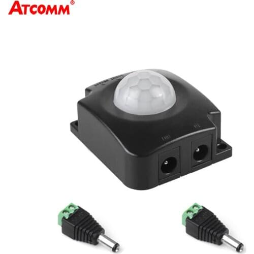 PIR Motion Sensor Switch 5V-24V 8A IR Automatic LED Light Switch Infrared Human Body Movement Sensor Switch