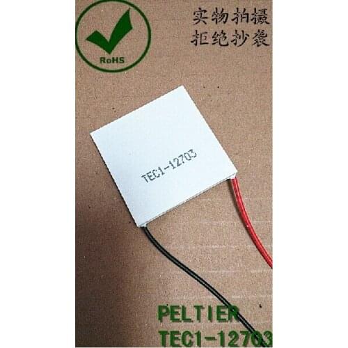 Manufacturers direct refrigeration tablets, TEC1-12703, 30*30mm, DC12V3A red wine cabinets, refrigerators, moisture-proof boxes