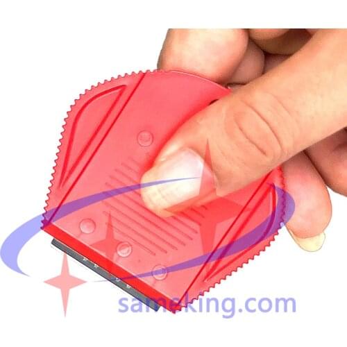 Sameking 5pcs LCD digitizer glue cleaning tool for iphone for samsung touch screen polarizer OCA glue remove blade holder spade