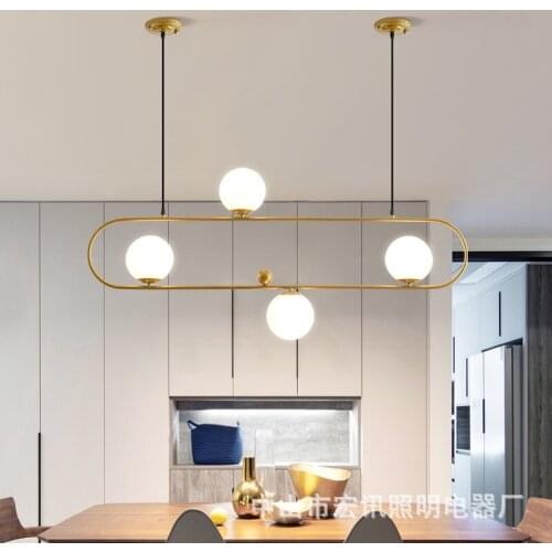 Modern led stone hanging lamp luminaria pendente chandelier commercial lighting kitchen fixtures bedroom living room dining room