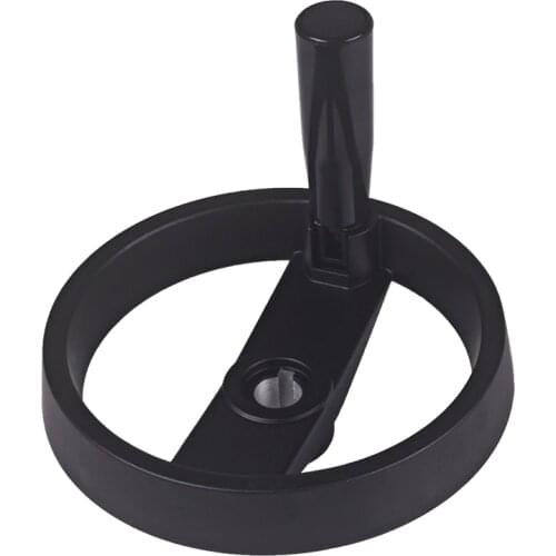 Aluminum alloy Lathe Milling Machine Inside Ripple Dia 160mm Solid Hole 16mm Hand Wheel With Revolving Handle Grip