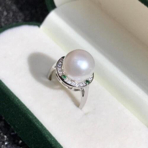 Unqiue Design 925 Sterling Silver Adjustable Ring Settings Findings Mountings Parts for Pearl Corals Jade Crystal, 5pcs/lot