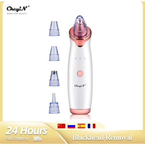 Blackhead Remover Face Deep Nose Cleaner T Zone Pore Acne Pimple Removal Vacuum Suction Facial Diamond Beauty Clean Skin Tool