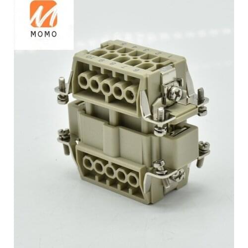 10pin male female screw waterproof heavy duty IP65 power connectors