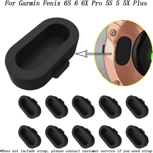10pcs Silicone Dust Plug Port Protector Anti-dust Plugs For Garmin Fenix 6/6X Pro/6S/5/5X/5S/Forerunner 935 Dustproof Cover Cap