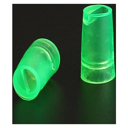 100pcs/lot Terminals Green Hard Jacket Short Transparent Flame Retardant Bullet Sheath 4mm free shipping
