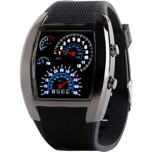 100pcs/pack Fashion Waterproof Watch Adjustable Strap LED Digital Stopwatch Wholesale Men Reloj Deportivo Hombre