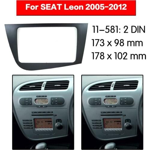 11-581 Car Stereo Radio Fascia Plate Panel Frame Kit For SEAT Leon 2005-2012(Right wheel) car radio fascia installation kit