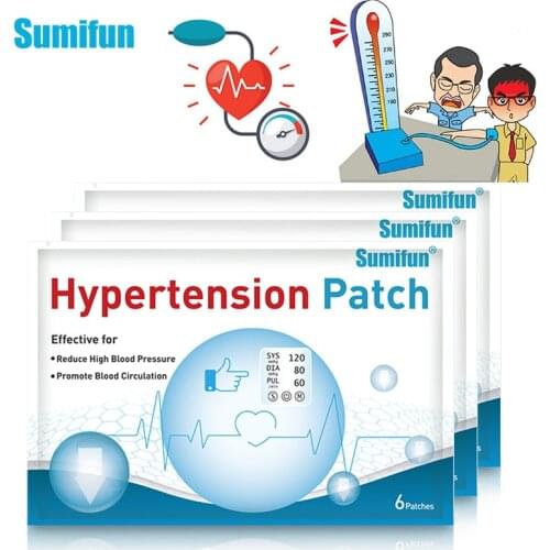 18pcs/3bags Sumifun Hypertension Patch Herbal Medical Plaster Reduce Control High Blood Pressure For Blood Vessel Plaster K05601