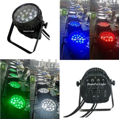 20pieces Outdoor 18x10 LED rgbw par can Zoom wireless dmx 512 dj uplights stage lighting zoom wash spotlight