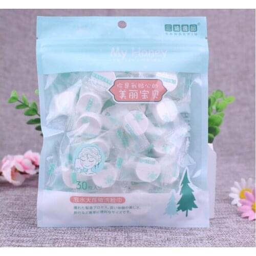 30 pieces Disposable Napkins Compressed Towel Magic Mini Portable Face Care Cotton Towels Portable Outdoor Sports Travel Tools