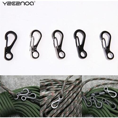 5pcs/lot EDC Carabiner Mini Spring Snap Clip Hook Key Chain Ring Camp Hiking Climbing Backpack Tactical Travel Kits