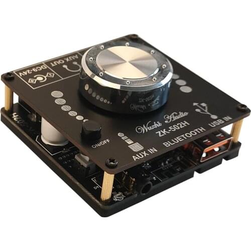 502H HIFI Bluetooth 5.0 TPA3116D2 Digital Power Audio Amplifier board 50WX2 Stereo AMP Amplificador Home Music Theater AUX USB