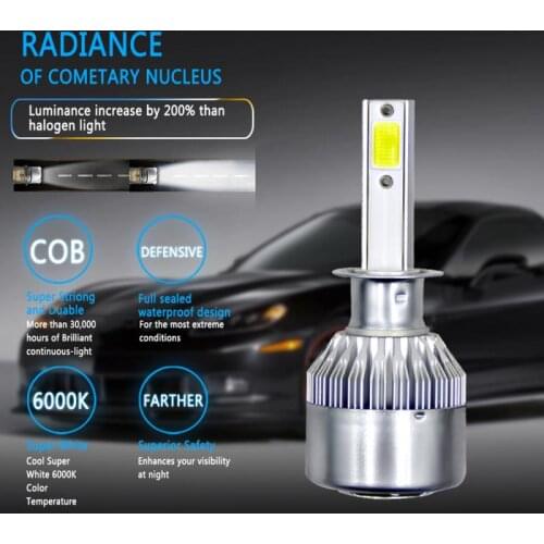 Car Lights Bulbs Auto Bulbs LED H7 H4 H11 LED H1 H3 H13 880 9005 9006 9004 9007 TSLM1 LED Car Headlights 72W 8000LM Super Bright