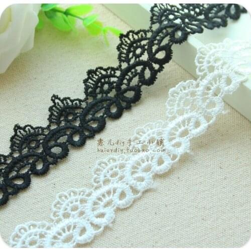 Free Shipping Water-soluble Lace Fabric,Lace Trim for Skirt Garment Accessories ca3cm 5Ms/lot
