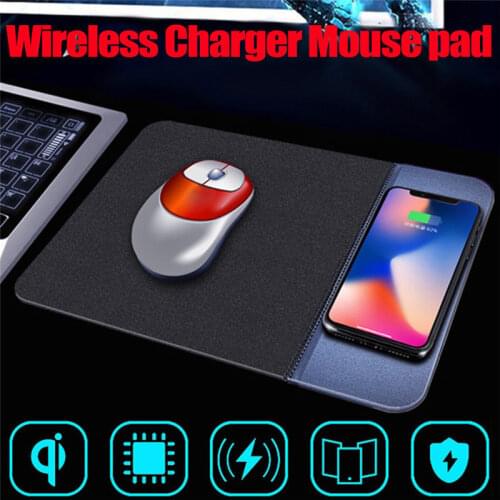 Qi Wireless Innovative Wireless Charging Mouse Pad 5W Desktop Mobile Phone Charger Mat Writing Tablet for iPhone Samsung Galaxy