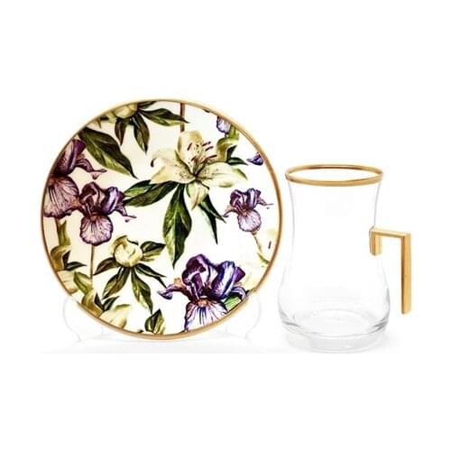 Drop Handles Tea Set 12 pieces Wild Flowers