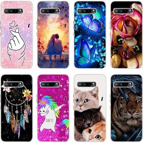 Cute Pattern Case For Asus ROG Phone 3 ZS661KS Case I003DD I003D Silicone Soft TPU Back Cover For Asus ZS661KS Phone Cases Funda