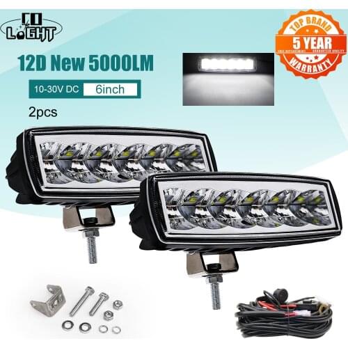 CO LIGHT 6inch Led Work Light 6000K Off road 4x4 30W Spot Beam Led Light Bar For Truck ATV SUV Lada UTV Tractor Boat DRL 12V 24V