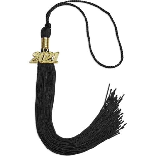 Decorative Tassel Academic Graduation Tassel With 2021 Year Charm Ceremonies Accessories For Graduates Bag Ornaments