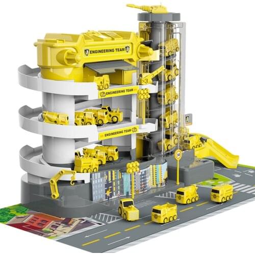 Childrens Parking Lot Toys Automobile Building Electric Rail Car Small Garage Super Large Three-dimensional Multilayer Boy Gift