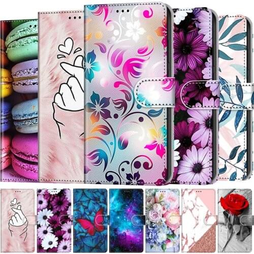 Kids Etui Card Holder Wallet Flip Cases For Huawei P8 P9 P10 P20 P30 P40 Lite E Mate 10 Lite Honor 20 Lite 9 8 20S Nova 5T Cover