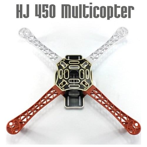 F02192 HJ 450 Multicopter 450F nylon Fiber Frame Airframe kit Strong Smooth RC KK MK MWC DIY Quadcopter plane