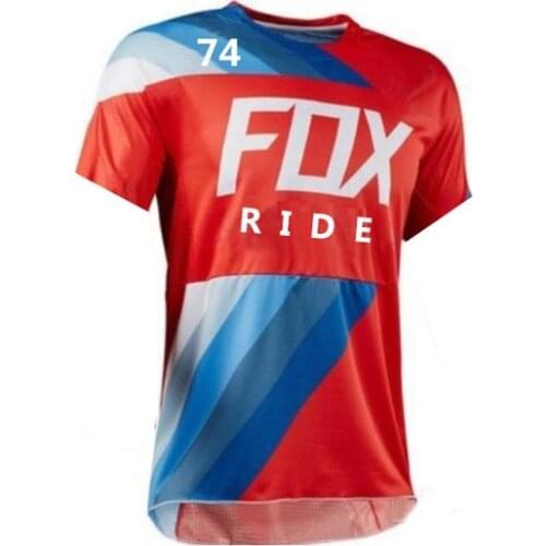 RideFox Motorcycle Bike Jersey Short Sleeve Cycling Enduro Mountain Bike Shirt Downhill T-shirt Mx Clothing Fox MTB pull moto
