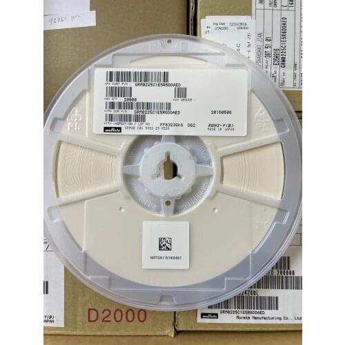 GRM0225C1E5R6DDAED GRM30 COG 5R6D 25V 01005 5.6P CAP CER 5.6PF 25V C0G/NP0 01005 SMD capacitor 5.6 pF ±0.5pF 25V ceramic capacit