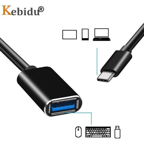 Kebidu 16CM USB 3.1 Type C Male To USB 3.0 A Female OTG Data Cord Cable Adapter For Macbook Huawei Xiaomi HTC