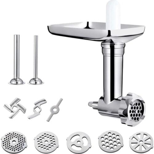 Metal Food Grinder Attachment for KitchenAid Stand Mixers Sausage Stuffer Meat Grinder Food Processor Attachment