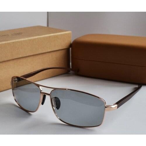 Vazrobe Photochromic Polarized Men Rectangle Sun Glasses for Man Driving Chameleon Anti Reflection UV400 Polaroid Eyewear Male