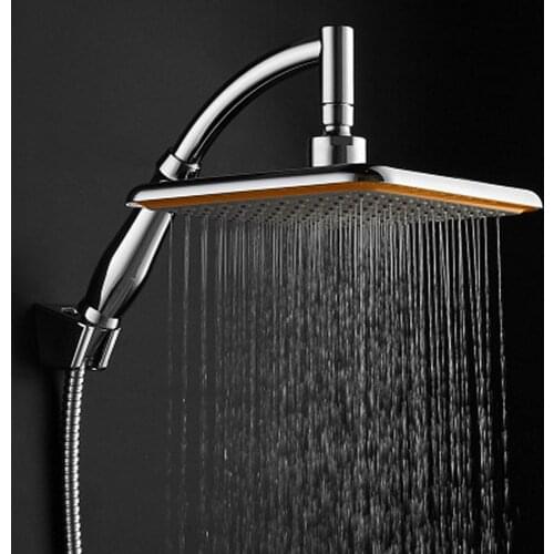 Shower Head Square Stainless Steel High Pressure Water Saving Shower Head Rainfall Corrosion Resistance Bathroom Tools