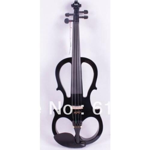 New 4 string 16'' Electric Viola Silent Solid Wood Body Powerful Sound Case Bow
