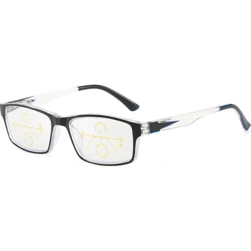 Smart Zoom Reading Glasses Anti-blue Light Progressive Multi-focus Eyeglasses Protect Eyesight for Women Men Fashion Gafas