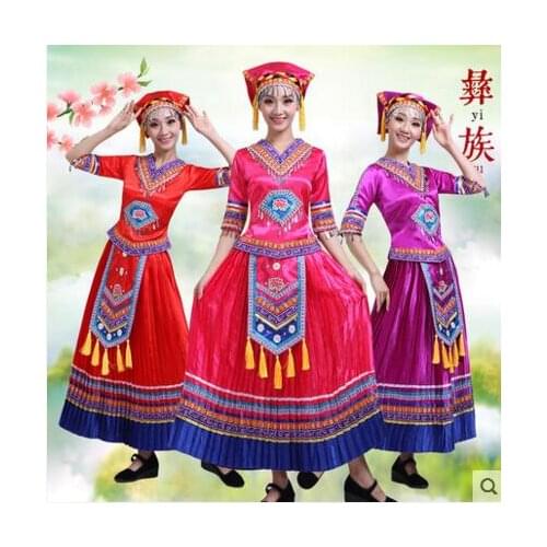 Miao dance dress Chinese Folk Dance Hmong dance Hmonb Women Long dress