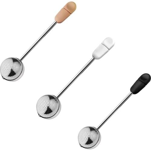 Portable Stainless Steel rotating Teapot Tea Ball Bag Infuser Filter Spice Leaf Strainer Diffuser Home Supplies New