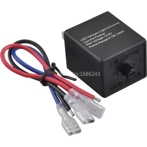 Motorcycle 3 Pin Adjustable Electronic LED Flasher Relay for Car Turn Signal Blinker Light Flasher Speed Can be Adjustable New