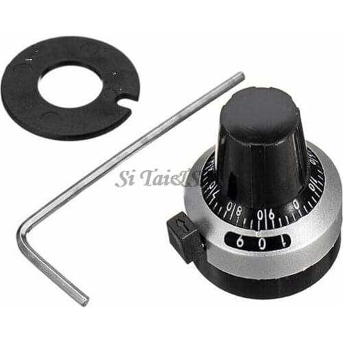 1PCS 3590S 6.35 mm precision scale knob potentiometer knob equipped with multi-turn potentiometer