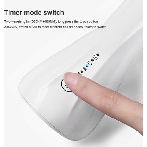1PC Portable White Nail Dryer Machine UV LED Lamp Home Use USB Fast Charge Nail UV Gel Varnish Dryer LED Nail Lamp Nail Art Tool