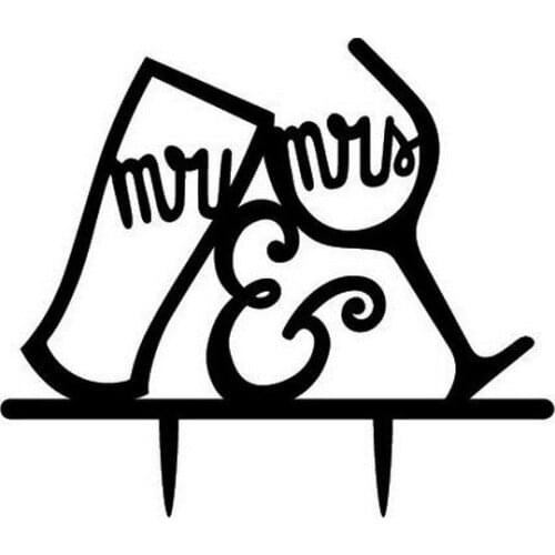 100pcs/lot, Creative cup fork design Acrylic wedding cake inserted card Wedding Cake Topper Party Cake Decorations