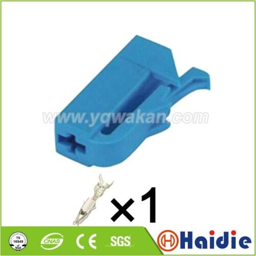 2sets 1pin Auto electric housing plug plastic wiring cable unsealed connector