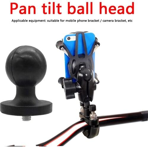 25mm 1 inch Ball Adapter with 1/4 inch Threaded Bolt Stud for Motorcycle Bike Riding Video Action Cameras Phones Accessories