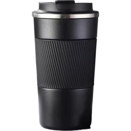 380ml/510ml Coffee Thermos Mug 304 Stainless Steel Vacuum Flask Leak-Proof Non-Slip Thermal Cup Water Bottle for Car Travel