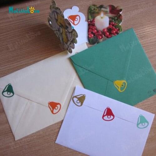 48/set Little bell Sticker Christmas gifts Decal Invitation Seal Party Nursery Decoration Removable Vinyl Wall Stickers B839