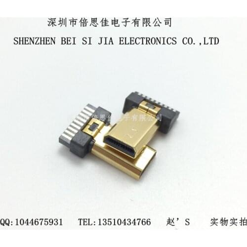 5pcs/MICRO HDMI Socket HDMI D type Male head Splint type HDMI Female seat Connector