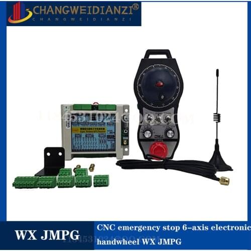 The numerical control emergency stop 6-axis electronic handwheel is suitable for SIEMENS, MITSUBISHI, FANUC, Baoyuan